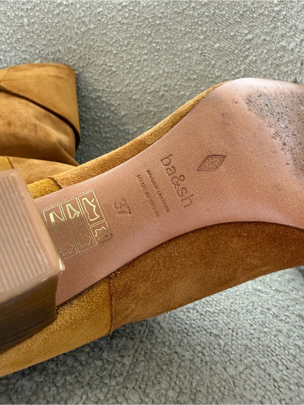 ba&sh Two-Tone Camel Cerra Knee-High / Over-the-Knee Slouchy Boots - US 7 (37) - Picture 8 of 8